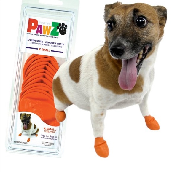 PAWZ Other - NWOT Pawz Waterproof Dog Boots Orange XS
